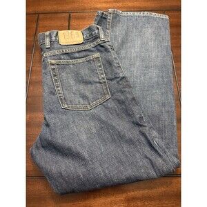 Vintage Gap 1969 Jeans Mens 38 X 32 Straight Fit Distressed Y2K Dark Wash Denim